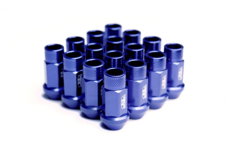 Blox Racing Street Series Forged Lug Nuts - Blue 12x1.25mm - Set of 16 - BXAC-00106-SSBL