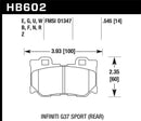 Hawk DTC-70 Race Rear Brake Pads - 10-11 Infiniti FX50 / 09-10 G37 / 09-10 Nissan 370Z - HB602U.545