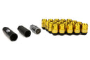 Project Kics Leggdura Racing Shell Type Lug Nut 35mm Closed-End Look 16 Pcs + 4 Locks 12X1.5 Gold - WCL3511A