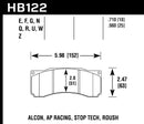 Hawk HP+ Sport Front Brake Pads - Stoptech ST-60 Caliper - HB122N.710