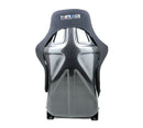 NRG Carbon Fiber Bucket Seat (Large), Cloth, Black Carbon Back Finish - RSC-302CF/BK