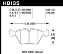 Hawk Blue 9012 Race Front Brake Pads - 1997 BMW E36 M3 - HB135E.760