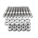 Blox Racing SUS303 Stainless Steel Exhaust Manifold Stud Kit M8 x 1.25mm 45mm in Length - 9-piece - BXFL-00307-9