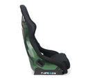 NRG Carbon Fiber Bucket Seat (Large), Cloth, Green Carbon Back Finish - RSC-302CF/GN