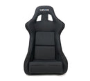 NRG Carbon Fiber Bucket Seat (Large), Cloth, Red Carbon Back Finish - RSC-302CF/RD