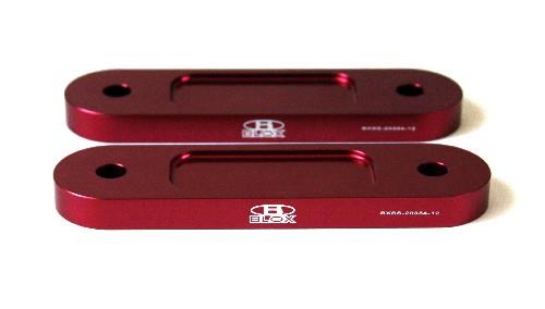 Blox Honda S2000 Racing Front 12mm Thin Spacer Bump Steer Kit - Red (Lowered 1" and more) - BXSS-20354-12-RD