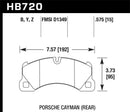 Hawk HPS 5.0 Street Front Brake Pads - 15-17 Porsche Cayenne - HB720B.575