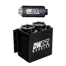 DeatschWerks 3.5L Modular Surge Tank with In-Line Fuel Pump â€“ Universal Fit for Automotive Applications