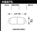 Hawk HPS Street Front Brake Pads - 14-17 Acura RDX/RLX - HB875F.666