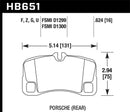Hawk DTC-60 Race Brake Pads - 07-08 Porsche 911 Turbo/911 GT3/911 GT3 CUP Rear - HB651G.624