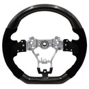 Blox Racing 15-21 Subaru WRX/STI Carbon/Alcantara Steering Wheel Black Stitching - BXSW-50010-B