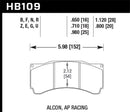 Hawk DTC-80 Race Brake Pads - AP Racing/Alcon 29mm - HB109Q1.12