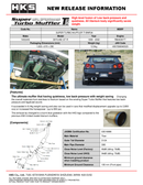 HKS SUPER TURBO MUFFLER TI BNR34 RB26DETT