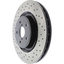 Stop Tech FRONT Premium OE Style Cross Drilled Rotor - 18+ STI - 128.47040