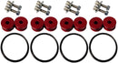 Torque Solution Billet Bumper Quick Release Kit Combo (Red): Universal - TS-UNI-026Rc