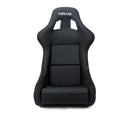 NRG Carbon Fiber Bucket Seat (Large), Cloth, Gold Carbon Back Finish - RSC-302CF/GD