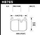 Hawk DTC-70 Race Front Brake Pads - 13-16 BMW 328i xDrive - HB765U.664