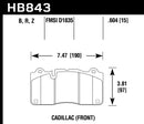 Hawk Ceramic Street Front Brake Pads - HB843Z.604