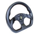 NRG Matte Black CARBON FIBER STEERING WHEEL 320mm FLAT BOTTOM - ST-009CF/MB