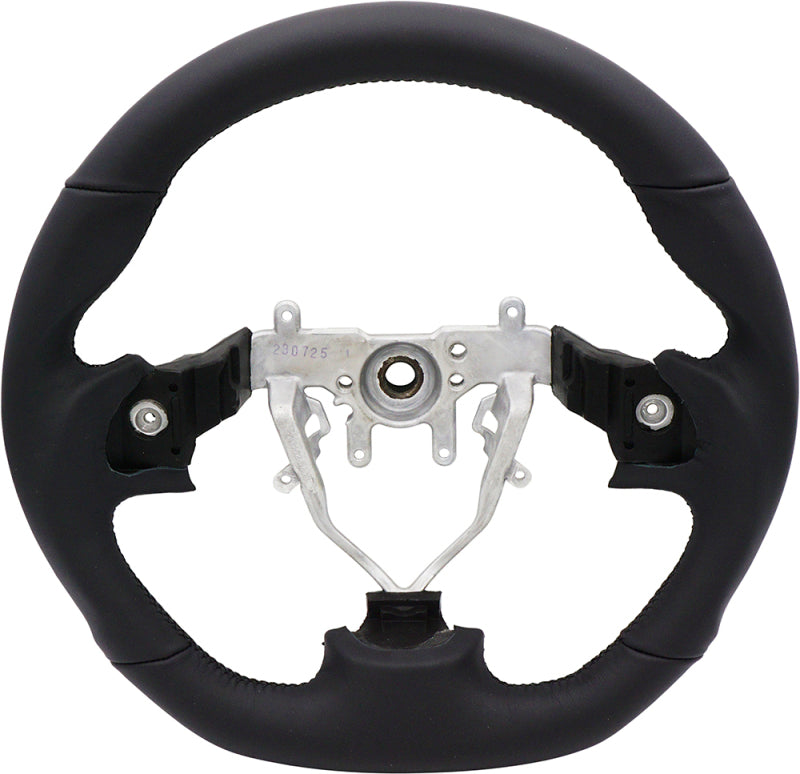 Blox Racing 08-14 Subaru WRX/STI Leather Steering Wheel Black Stitching - BXSW-50000-B