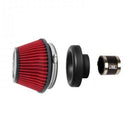 Blox Racing Shorty Performance 5" Air Filter w/3.5" Velocity Stack and Coupler Kit - Black - BXIM-00323-BK