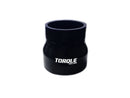 Torque Solution Transition Silicone Coupler: 2 inch to 3 inch Black Universal - TS-CPLR-T23BK