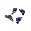 DeatschWerks 01J-00-0740-4 High-Flow 740cc Side Feed Fuel Injectors for Nissan G20, SR20, and 240SX
