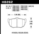Hawk HT-10 Race Rear Brake Pads - 89-97 Nissan 240SX - HB262S.540