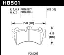 Hawk HPS 5.0 Street Front Brake Pads - 2007-2014 Audi Q7 Premium - HB501B.625