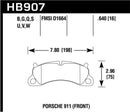 Hawk HP+ Sport Front Brake Pads - 12-16 Porsche 911 Carrera S - HB907N.640