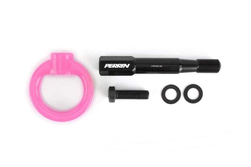 Perrin Tow Hook Kit (Front) - Hyper Pink - 15-17 Subaru WRX/STI - PSP-BDY-232HP