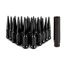 Mishimoto Mishimoto Steel Spiked Lug Nuts M12x1.50 24pc Set Black - MMLG-SP1215-24BK