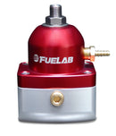 Fuelab 515 EFI Adjustable Fuel Pressure Regulator 90-125 PSI with Dual -10AN Inlets and -6AN Return - Red