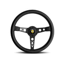 MOMO Prototipo 6C 350mm Steering Wheel with Black Leather and Gray Spokes