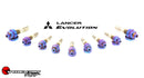 SpeedFactory Racing Titanium Exhaust Manifold Stud Kit - Mitsubishi EVO/4G63 Engines 1995+ - Raw - SF-02-066