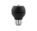 MOMO Race Shift Knob in Black Air Leather with Aluminum Insert