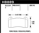 Hawk DTC-70 Race Front Brake Pads - 2017 Ford Focus - HB889U.550