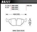 Hawk DTC-70 Race Rear Brake Pads - 92-95 BMW 325iS / 96-02 BMW M3 - HB227U.630