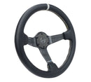 NRG CARBON FIBER STEERING WHEEL 350mm Gold Carbon Fiber, Gold stiching, Gold center mark, Leather - RST-036CF-SL