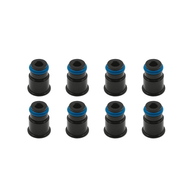 Blox Racing 11mm Adapter Top (1/2in) w/Viton O-Ring & Retaining Clip (Set of 8) - BXEF-AT-11S-8