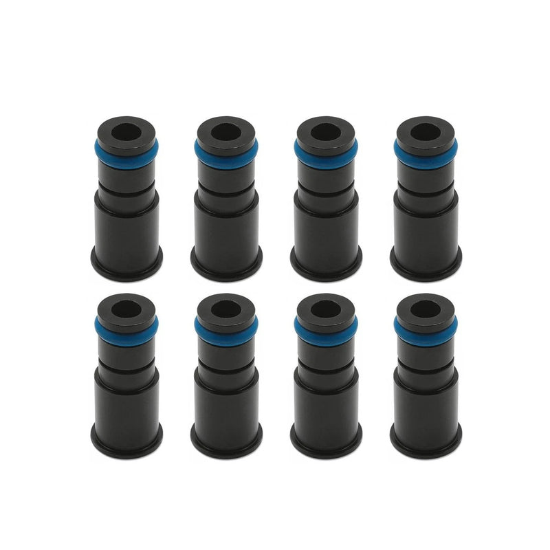 Blox Racing 11mm Adapter Top (1in) w/Viton O-Ring & Retaining Clip (Set of 8) - BXEF-AT-11L-8