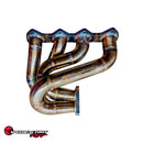 SpeedFactory Racing Forward Facing H-Series Outlaw Turbo Manifolds - T4 Divided,  Single 60mm Turbosmart Wastegate Flange - SF-04-051-I