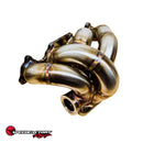 SpeedFactory Racing H-Series & H2B Bottom Mount Turbo Manifold - T3, 44/46mm V-Band Wastegate Flange - SF-04-045