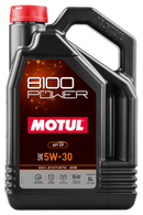 Motul 8100 Power Motor Oil 5W30 - 5L (1.3 gal.) - 111801