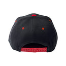 Nippon Power Logo Snap Back Cap - BLACK w/ RED BILL - CAP003