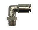 Quick Disconnect 90 Deg High Temp Fitting - 1/8" NPT to 1/4" Tubing - QD-E90-1/8NPT-HITEMP