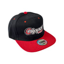 Nippon Power Logo Snap Back Cap - BLACK w/ RED BILL - CAP003