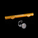 K-Tuned K-Series Fuel Rail (Gold) W/ Center Mount Gauge - Ktd-Krg-G30