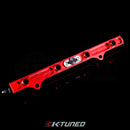 K-Tuned K-Series Fuel Rail (Red) W/ Center Mount Gauge - Ktd-Krr-G30