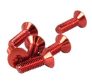 NRG Steering Wheel Screw Kit Upgrade Red "CONICAL" - SWS-100RD